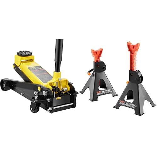 3 Ton Low Profile Floor Jack with Jack Stands S5091