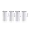 4 Pack 20 OZ Sublimation Tumblers with Printable Handle S2140