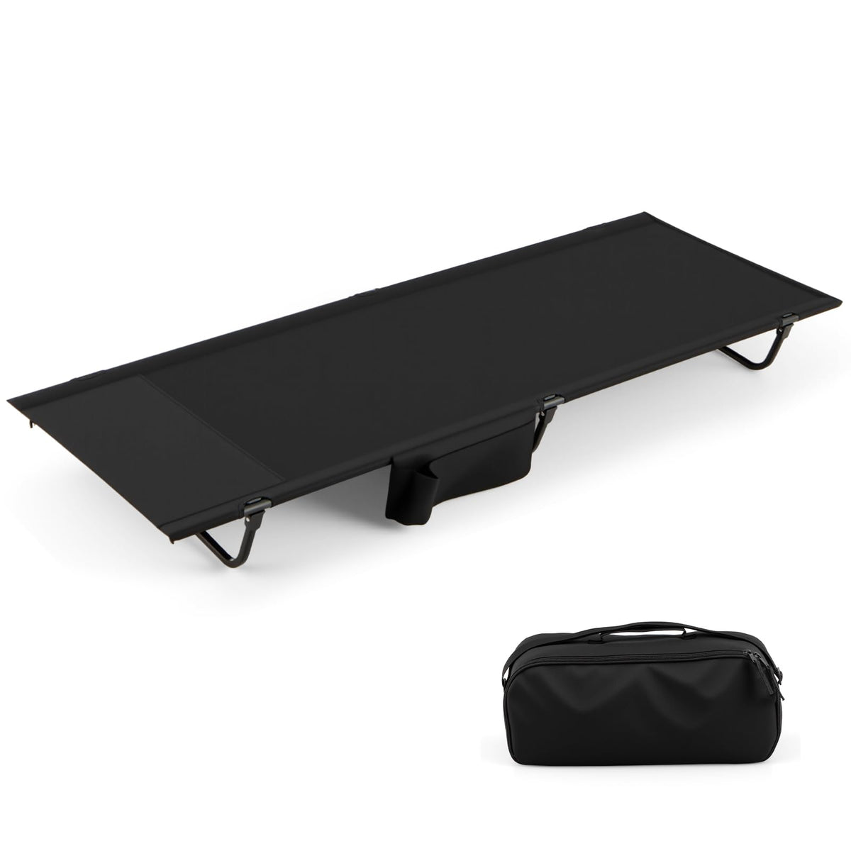 Folding Camping Cot with Carrying Bag & Side Pocket X829690