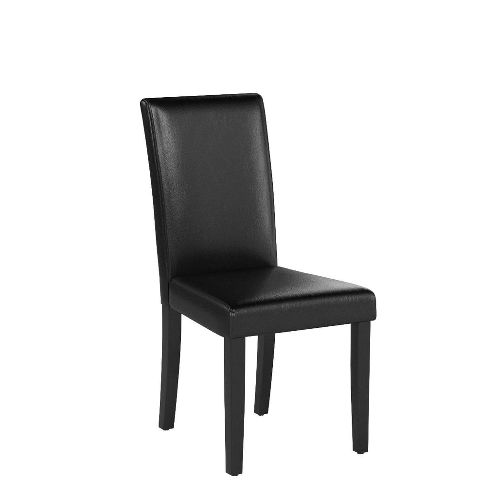 Dining Chairs Set of 4 Upholstered Black L358