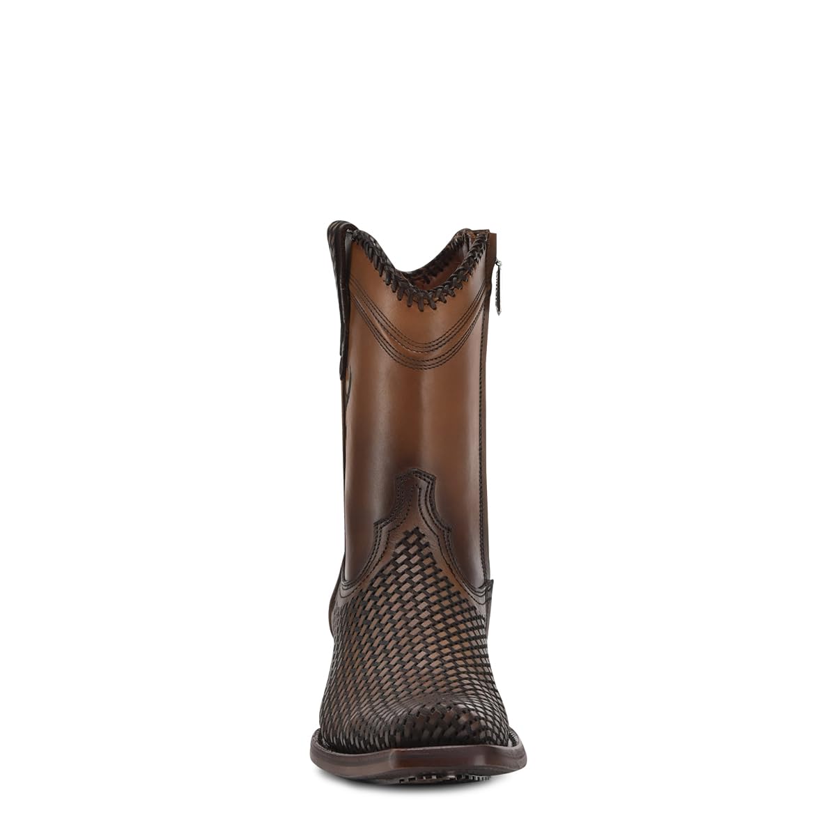 Western Boot Genuine Bovine Leather Side Zip Honey M576