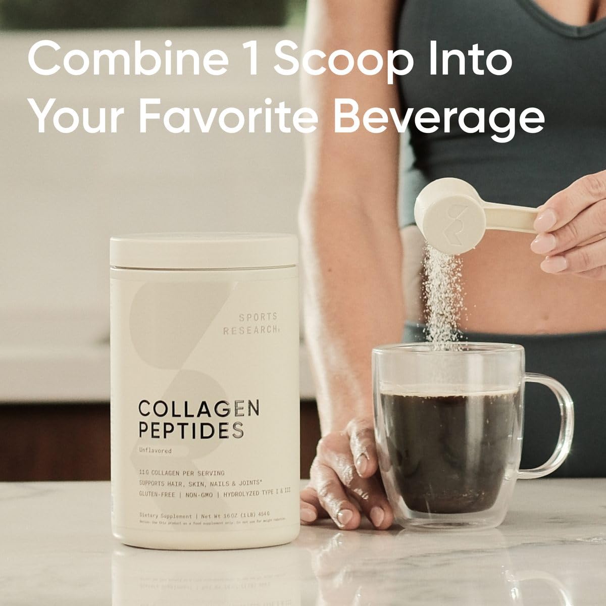Collagen Peptides Type 1 & 3 Powder Protein Supplement A354388