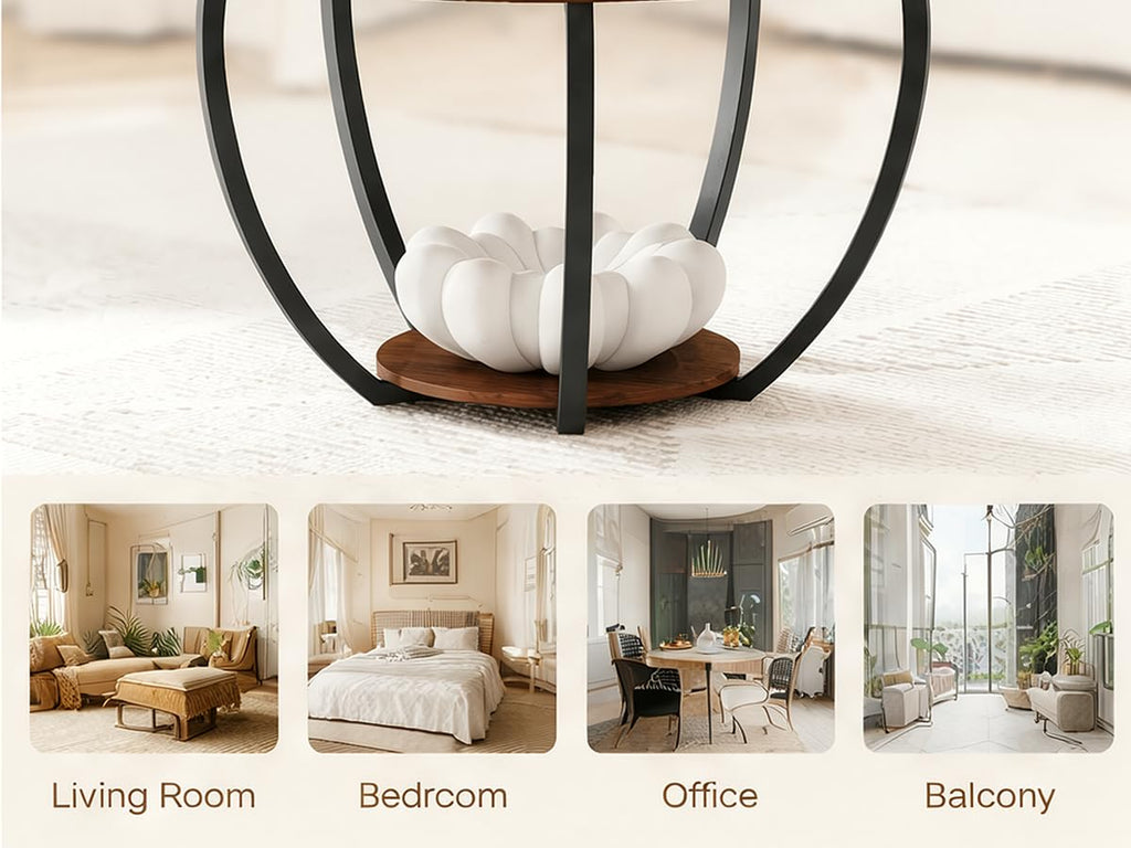 Round Coffee Table with Storage E93747