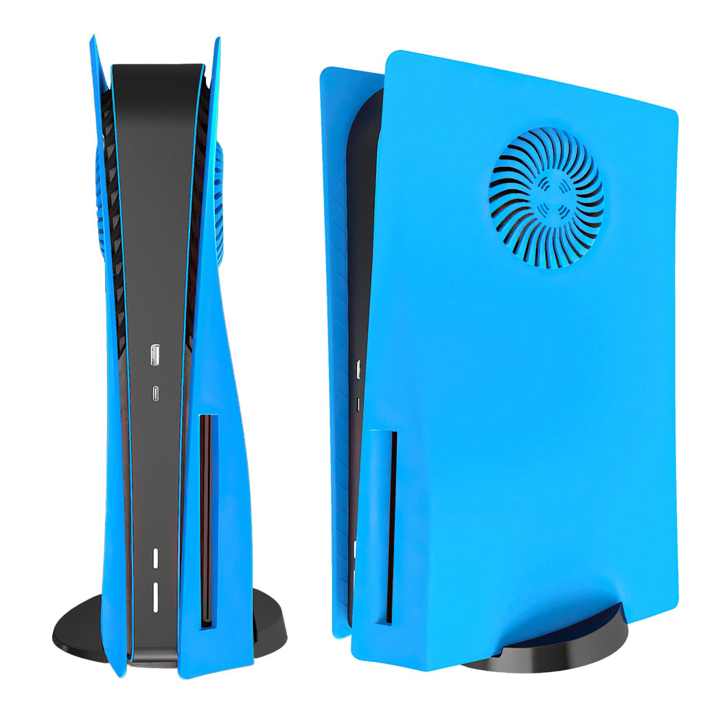 Face Plate Cover Shell with Cooling Vents for PS5 Disc Edition Console (Starlight Blue) H20453