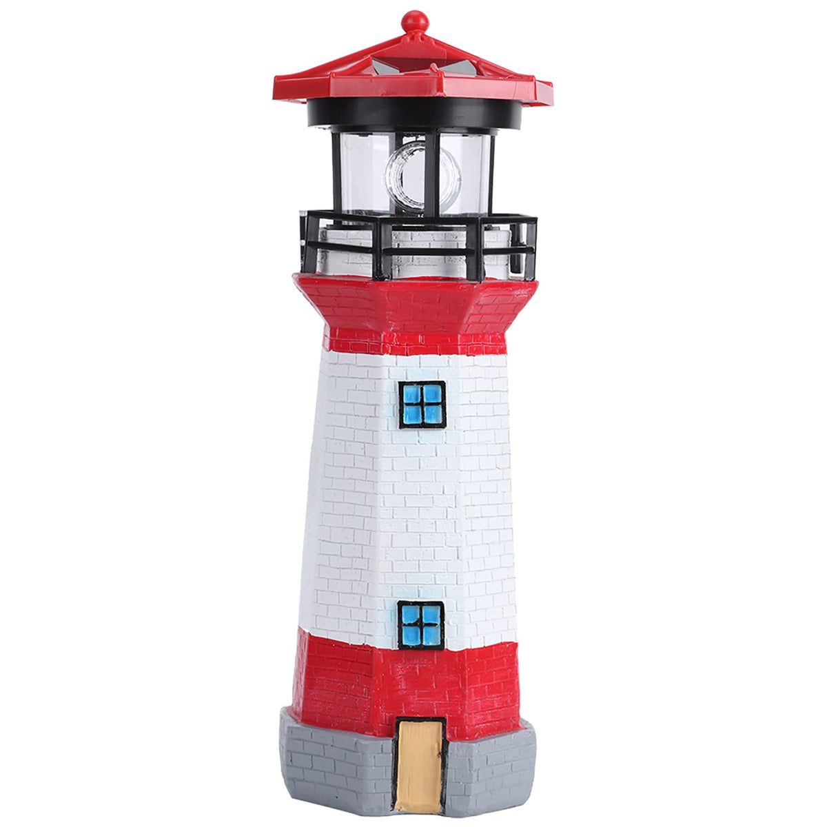 Solar Powered Rotating LED Lighthouse Q320