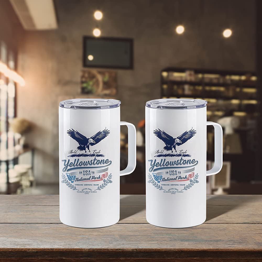 4 Pack 20 OZ Sublimation Tumblers with Printable Handle S2140