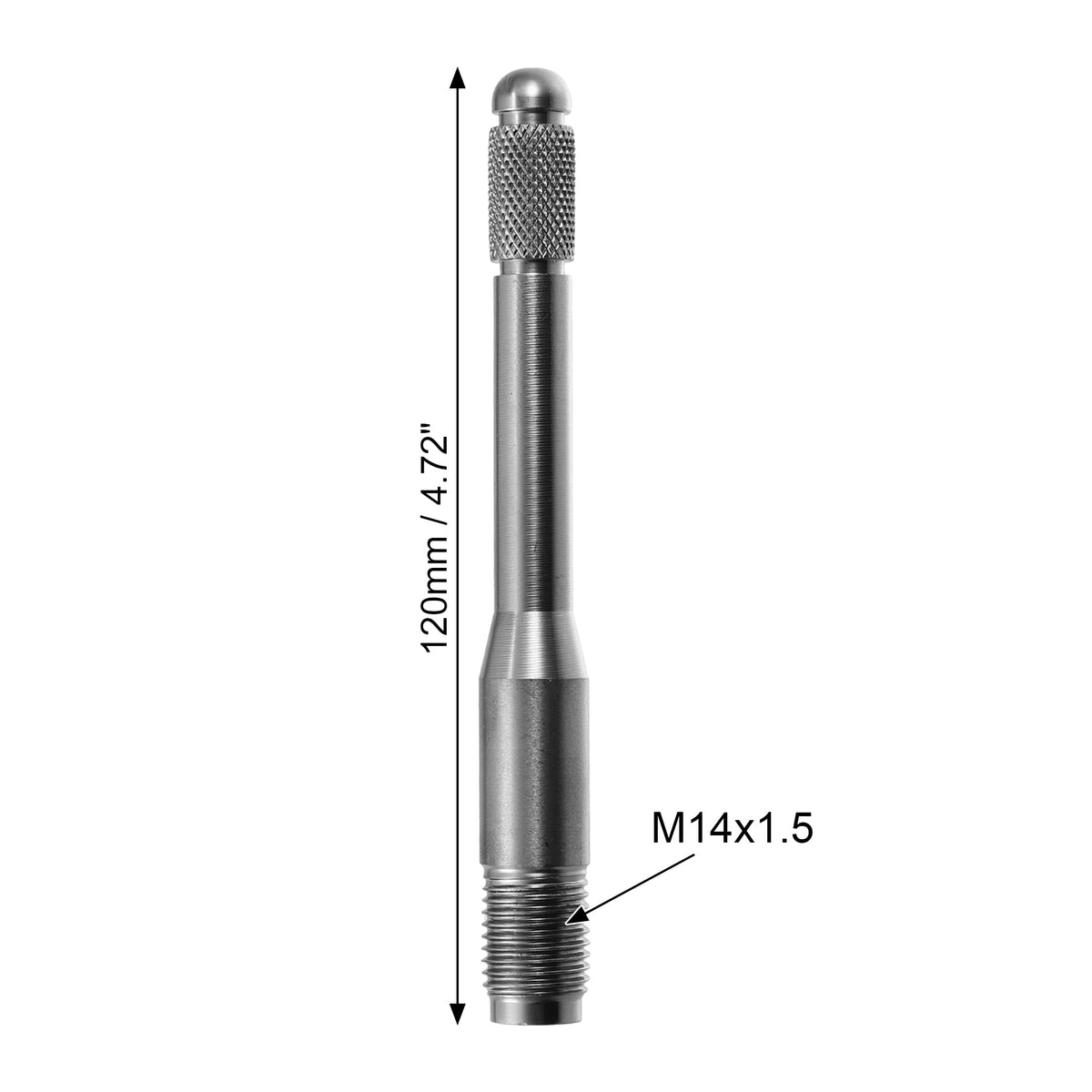 M14x1.5 Wheel Alignment Pin Mounting Tool Silver Tone Q3538