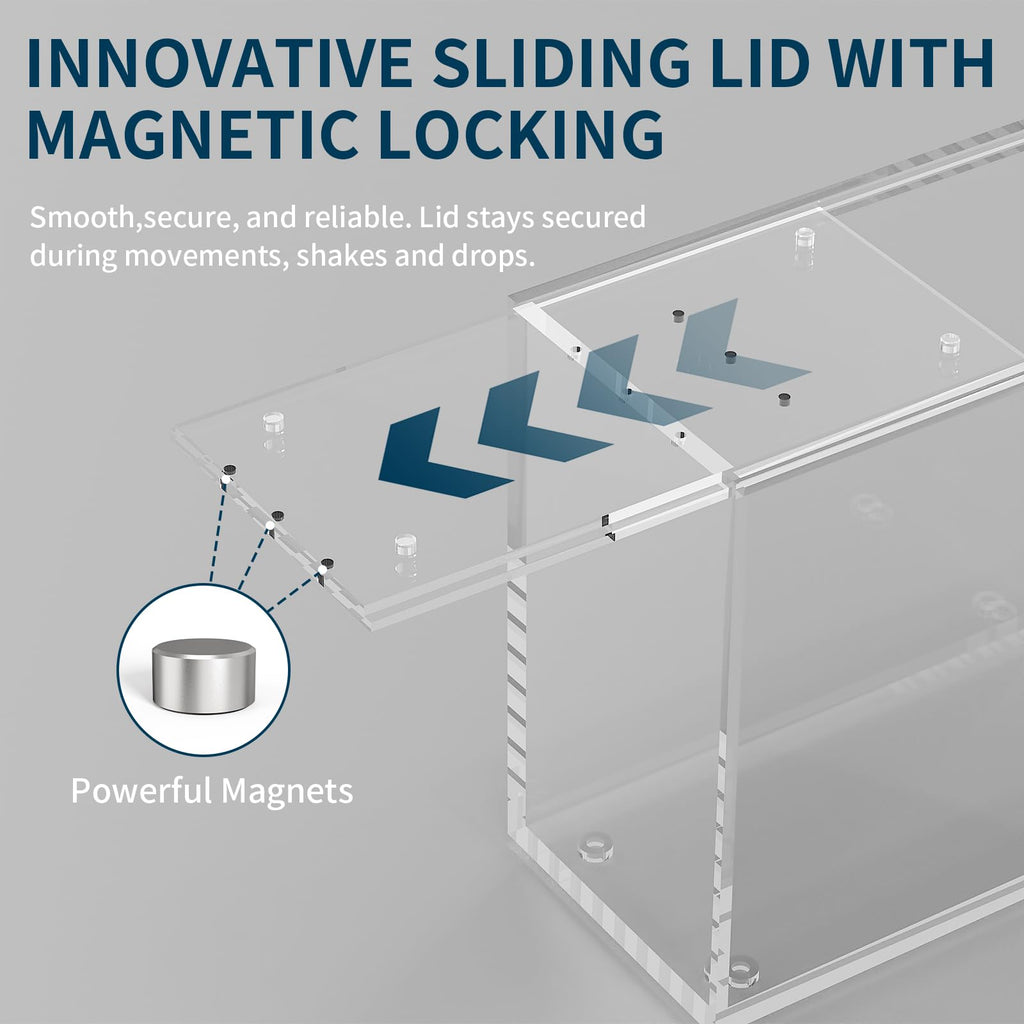 Acrylic Display Case with Sliding Lid, 1 Pack B149935