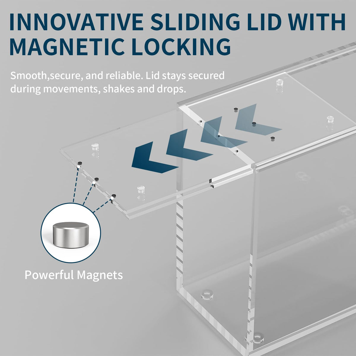 Acrylic Display Case with Sliding Lid, 1 Pack B149935