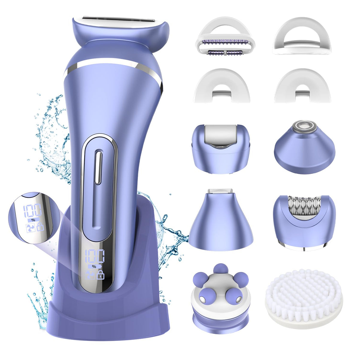 7 in 1 IPX7 Waterproof Electric Shavers Hair Removal Kit N70478
