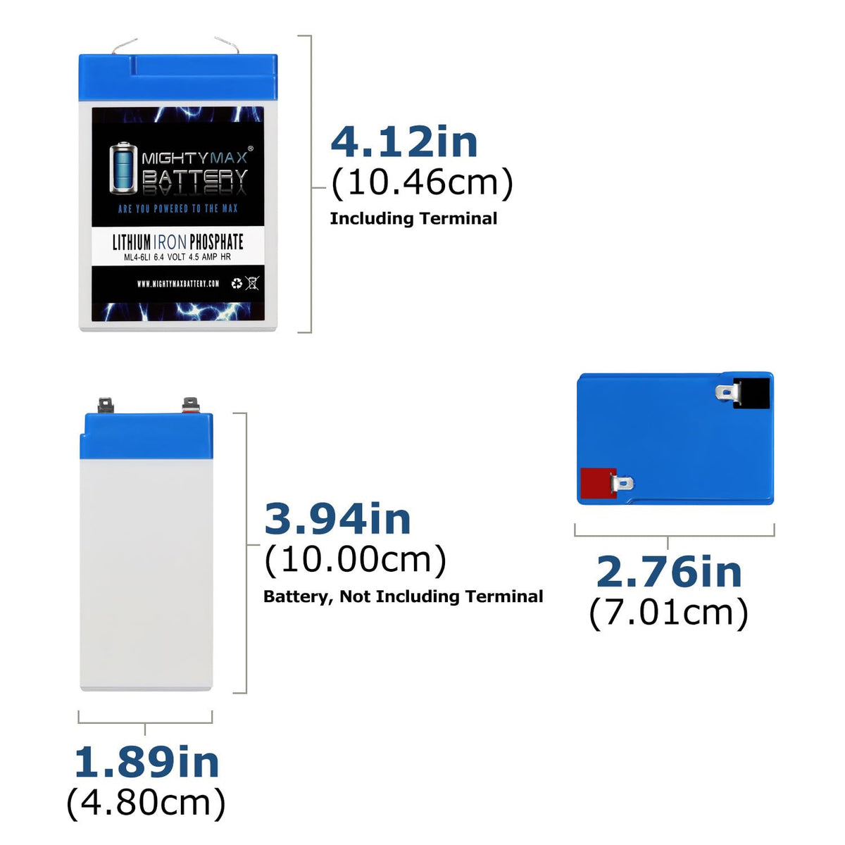 6V 4.5AH Lithium Replacement Battery V9754