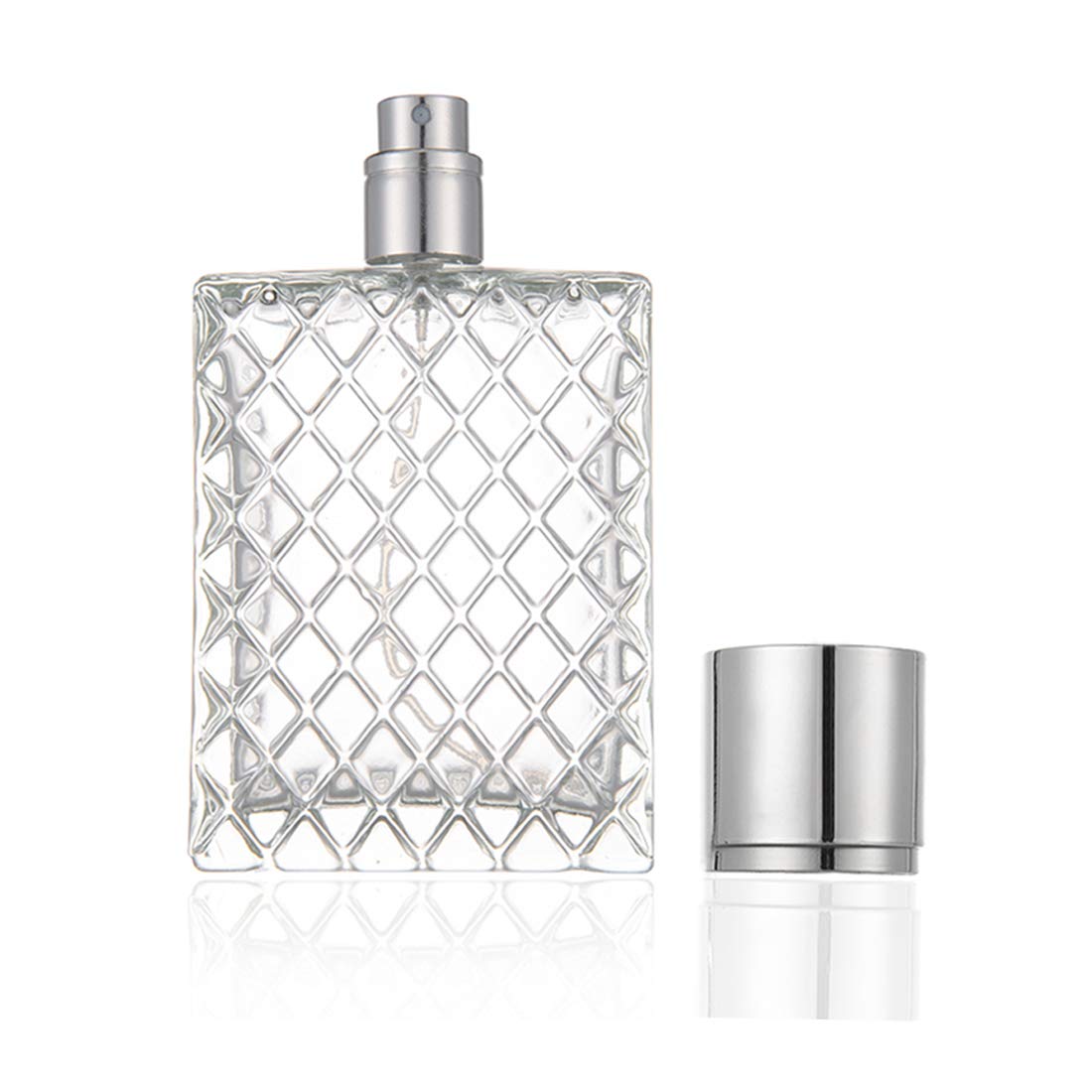 100ml 3.4 oz Refillable Fine Mist Spray Perfume Bottles Clear Glass A21080