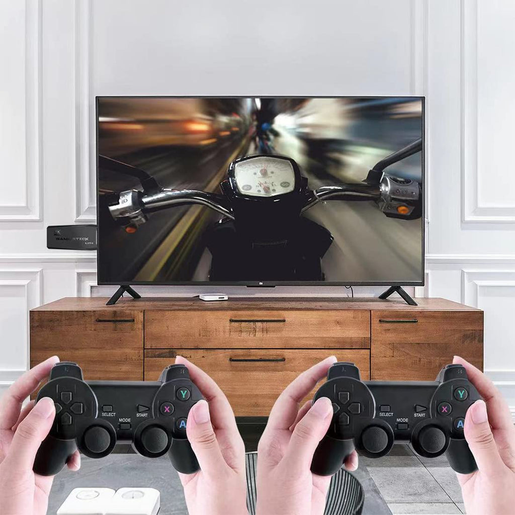 4K Retro Game Console with 2 Wireless Controllers 64GB F866