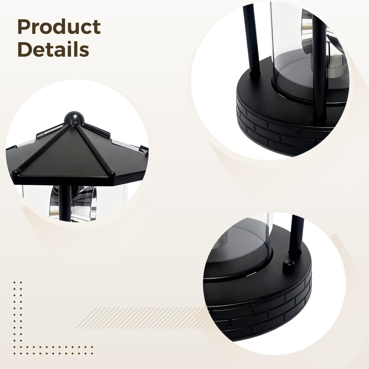 Solar LED Rotating Lighthouse Lamp K715576