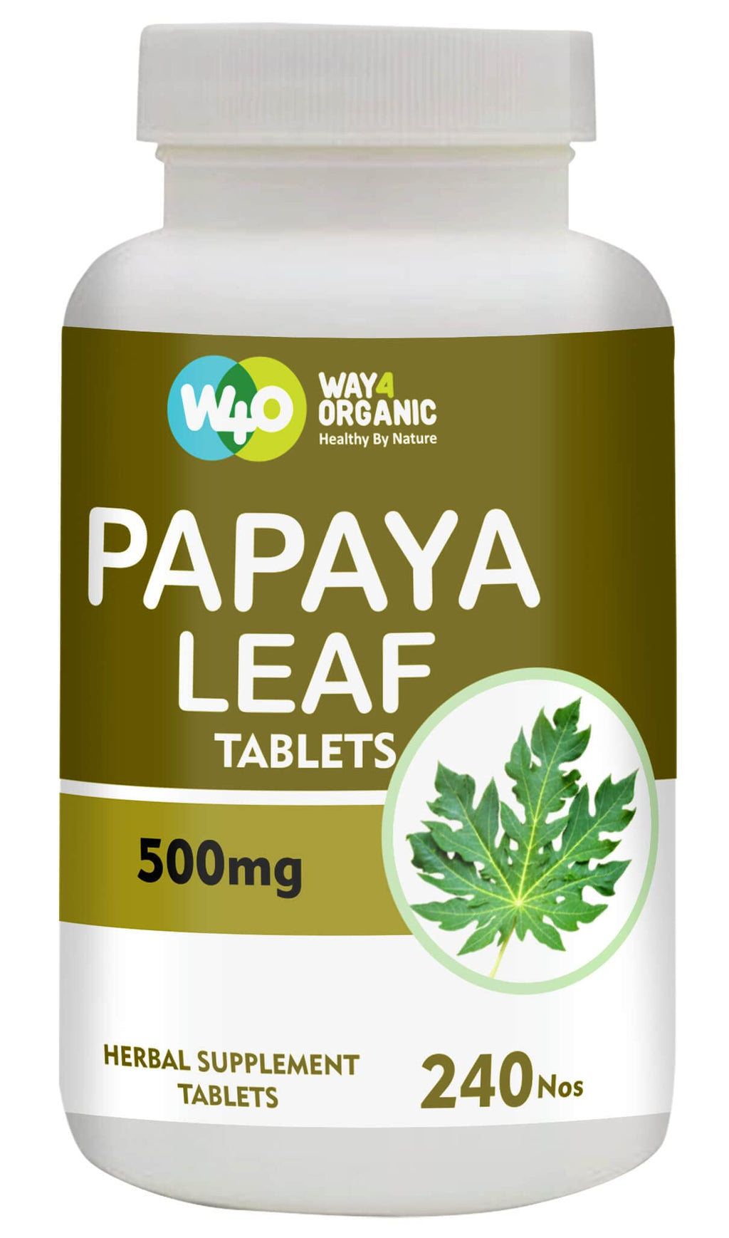 Papaya Leaf Extract 500 mg 240 Capsules H35521