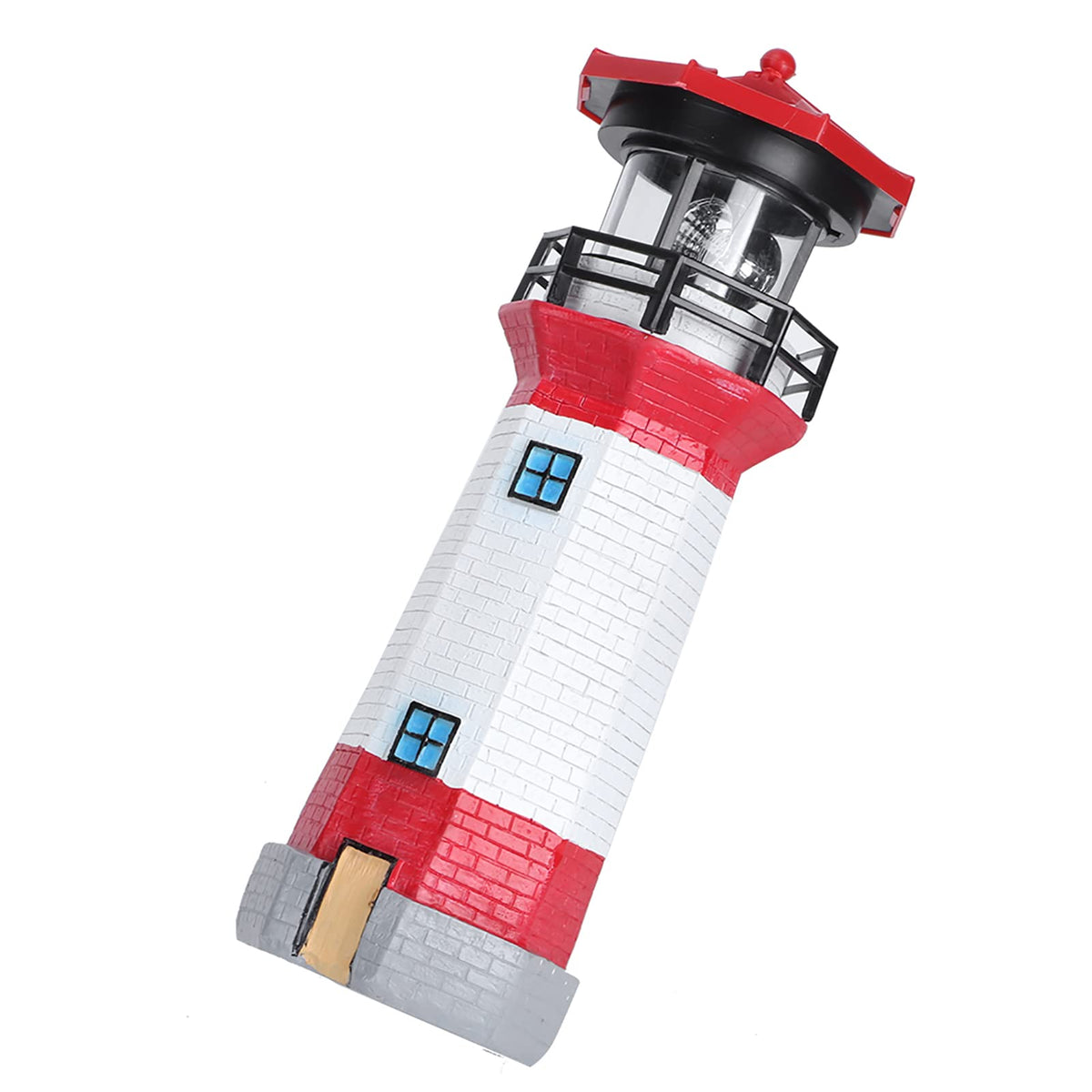 Solar Powered Rotating LED Lighthouse Q320