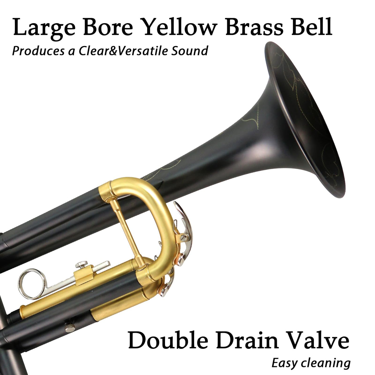 Bb Brass Trumpet Set with Case & 7C Mouthpiece H55773