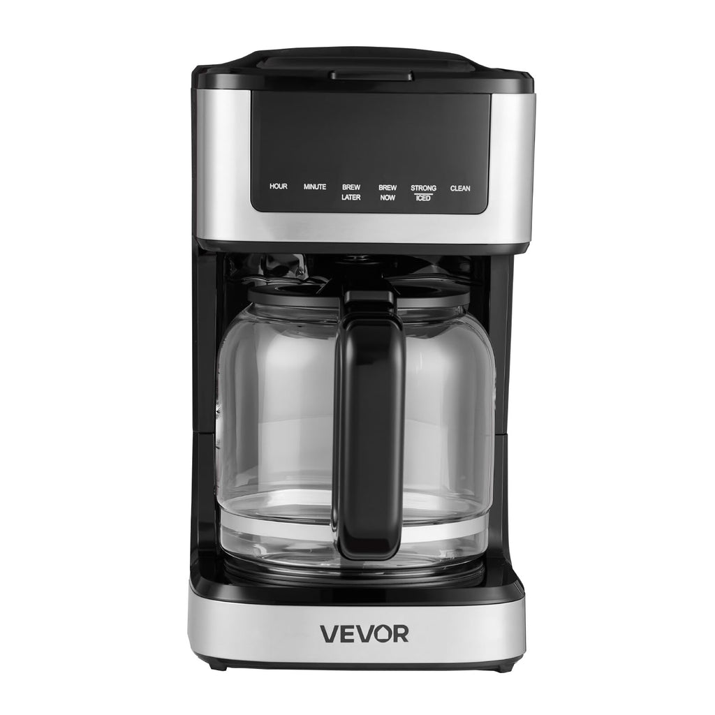 12 Cup Programmable Drip Coffee Maker with Touch Screen O502