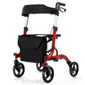 2-in-1 Aluminum Rollator Walker with Seat Z32250