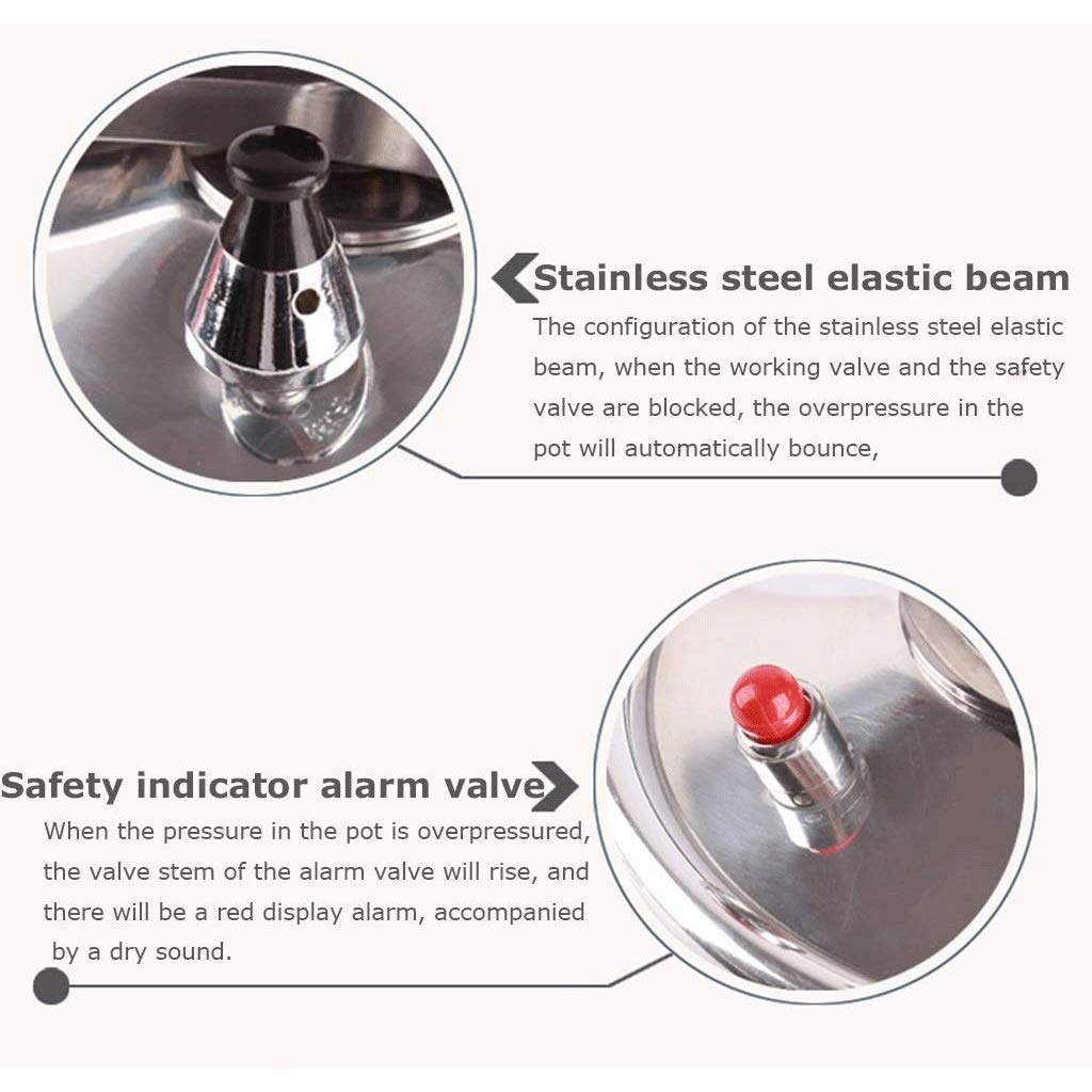 Aluminum Pressure Cooker, Non-Stick Pan, Soup Pot, Skillet, 2L Y83083