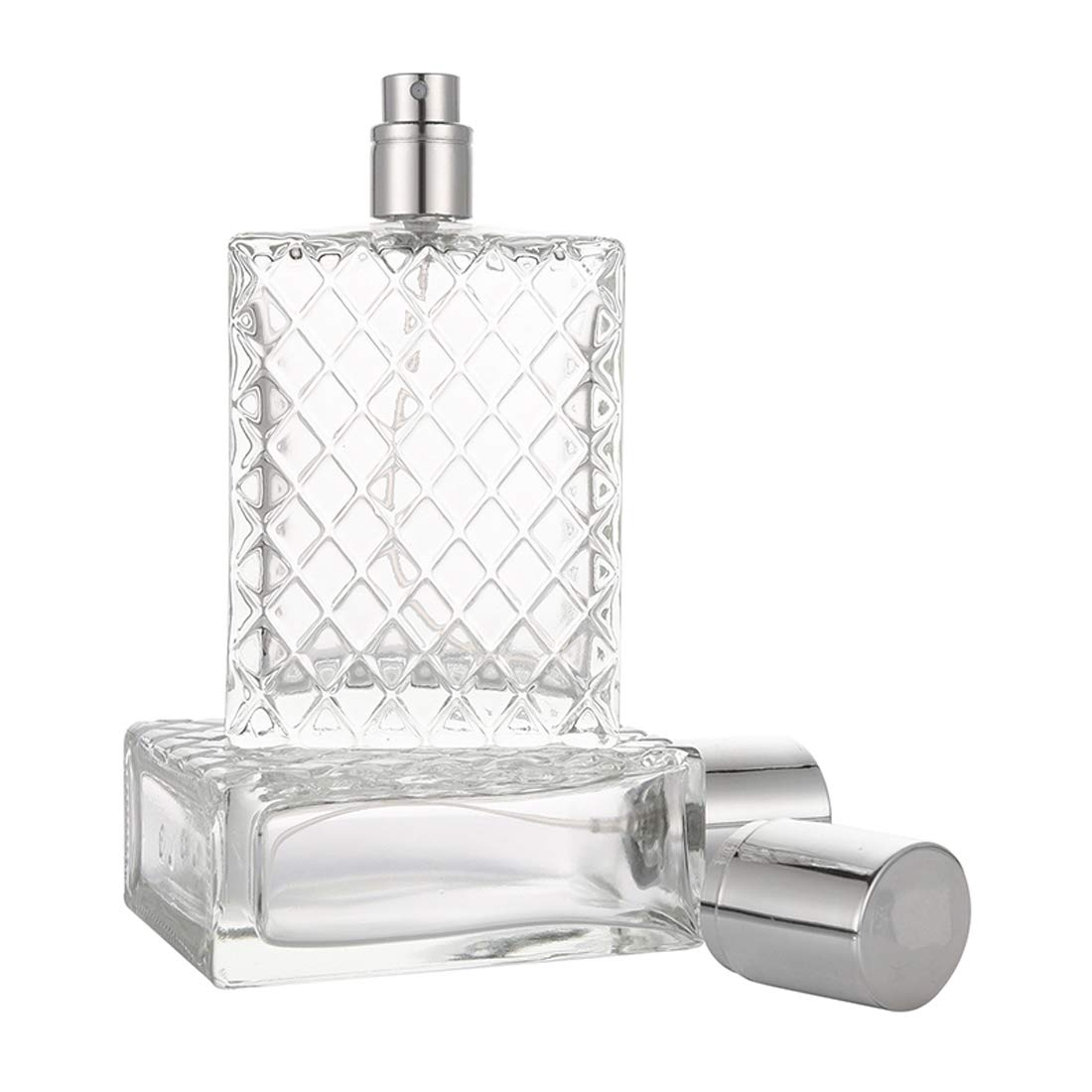100ml 3.4 oz Refillable Fine Mist Spray Perfume Bottles Clear Glass A21080