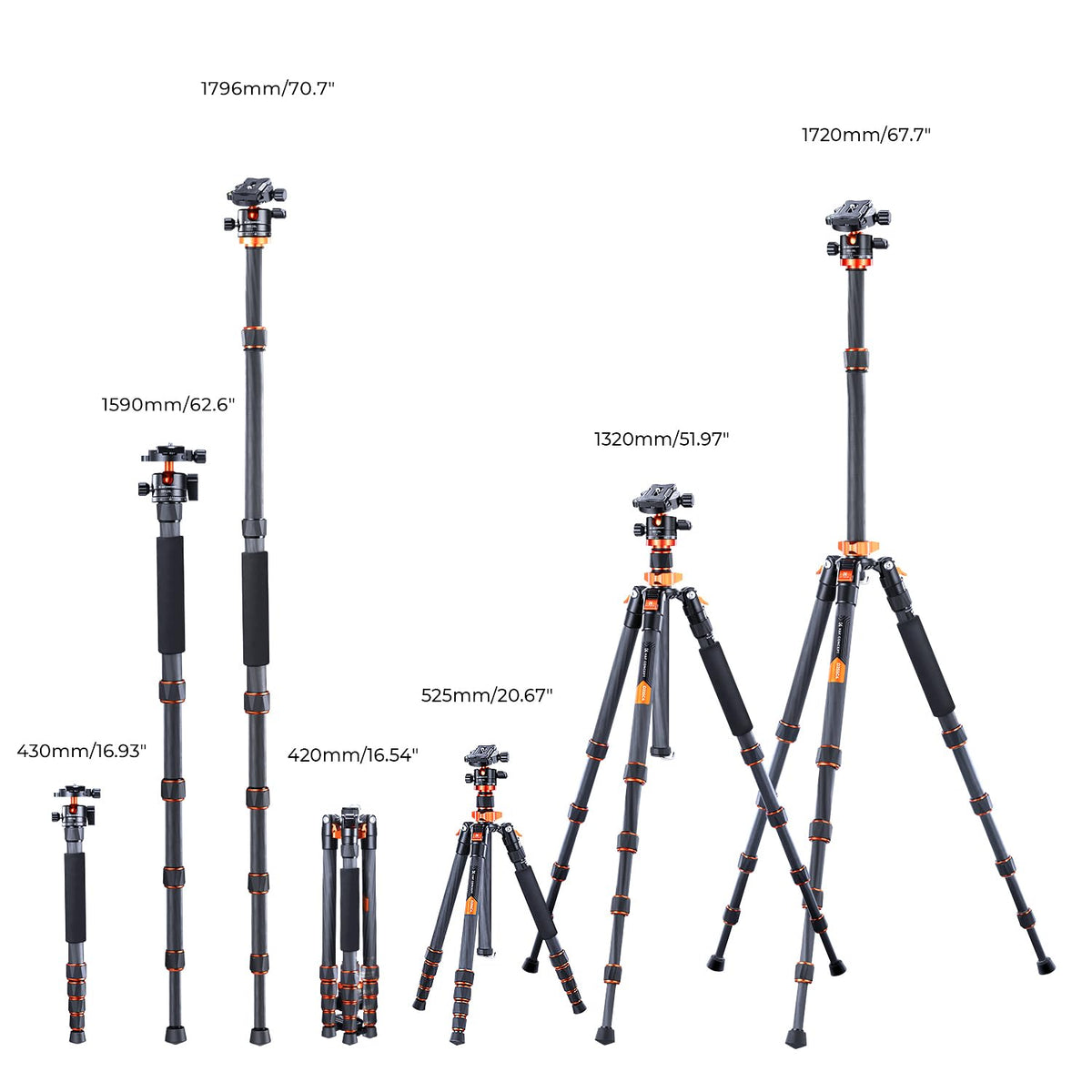 Carbon Fiber Camera Tripod U51455