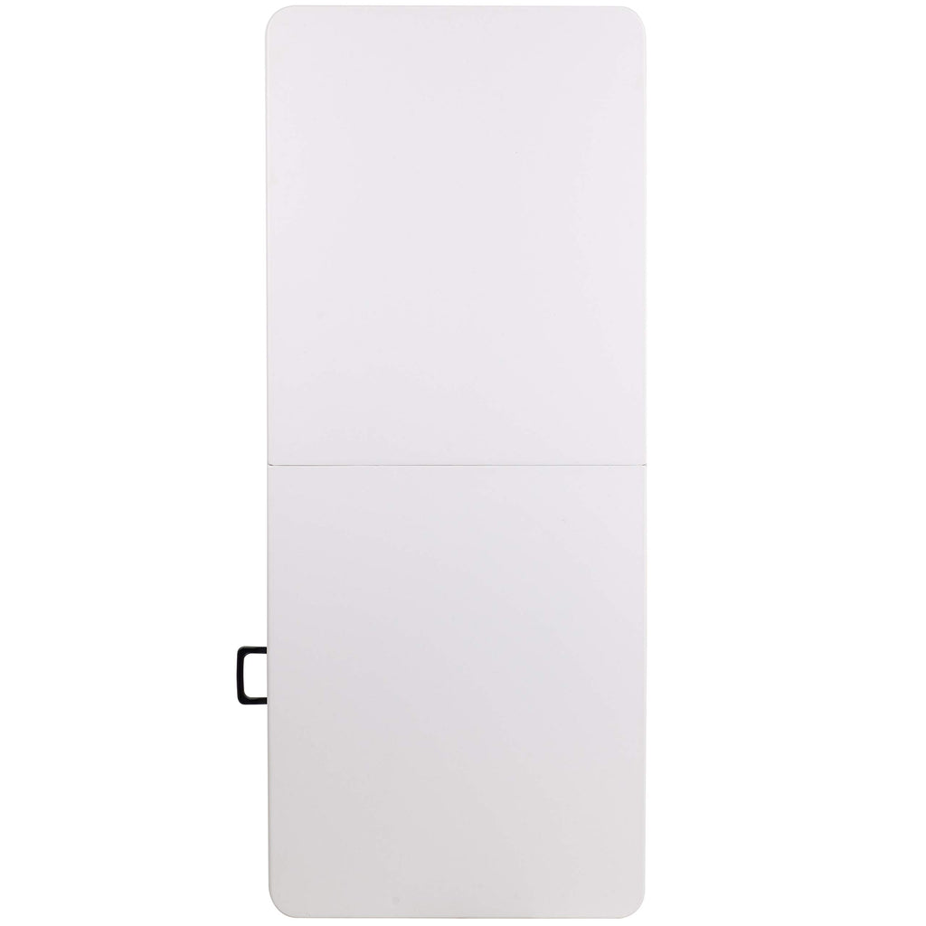 6-Foot Bi-Fold Granite White Plastic Folding Table with Carrying Handle I6516