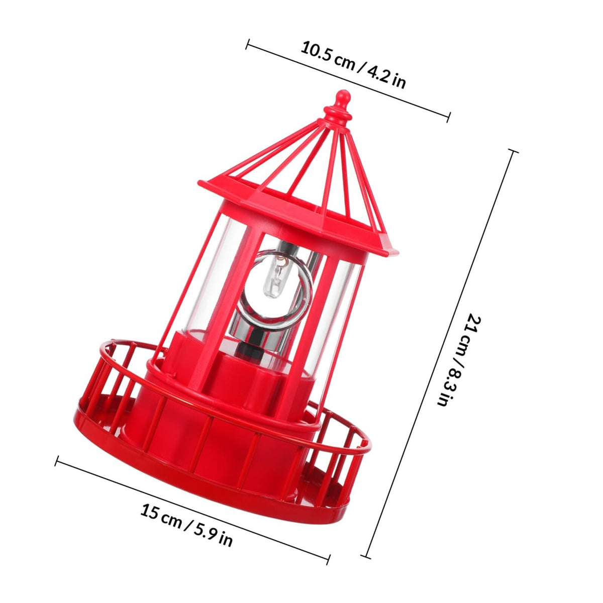 Solar Powered Rotating Lighthouse S702380