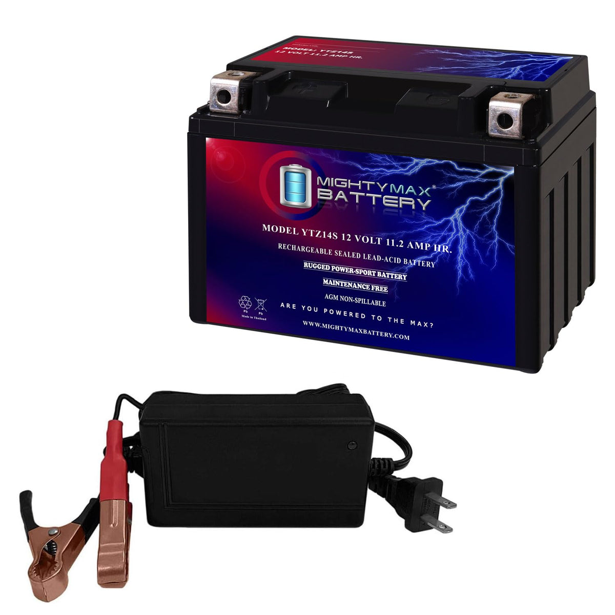 12V 11.2AH SLA Battery + 12V 2Amp Charger Z8438