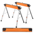 Heavy Duty Steel Folding Saw Horses 2 Pack 2200 LBS Capacity O788