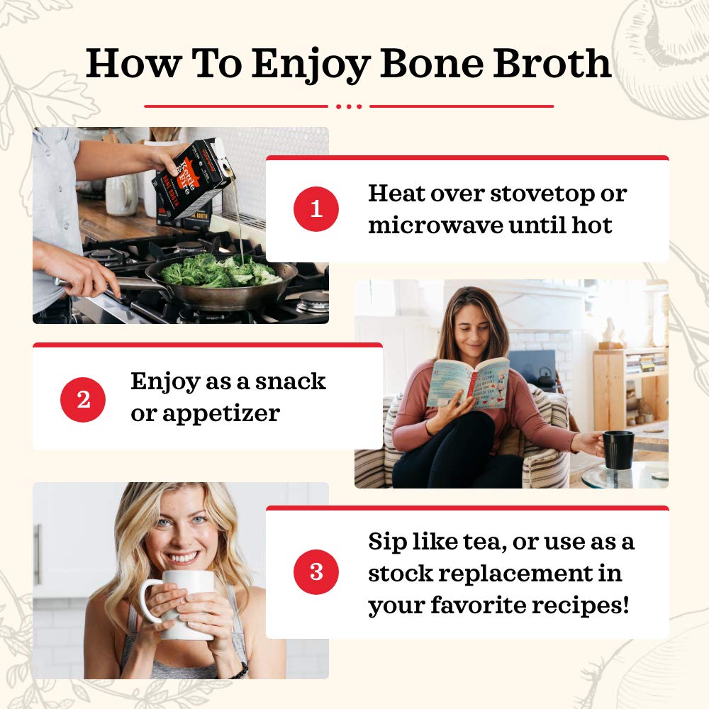 Chicken Bone Broth 4 Pack 32 Ounces W30717