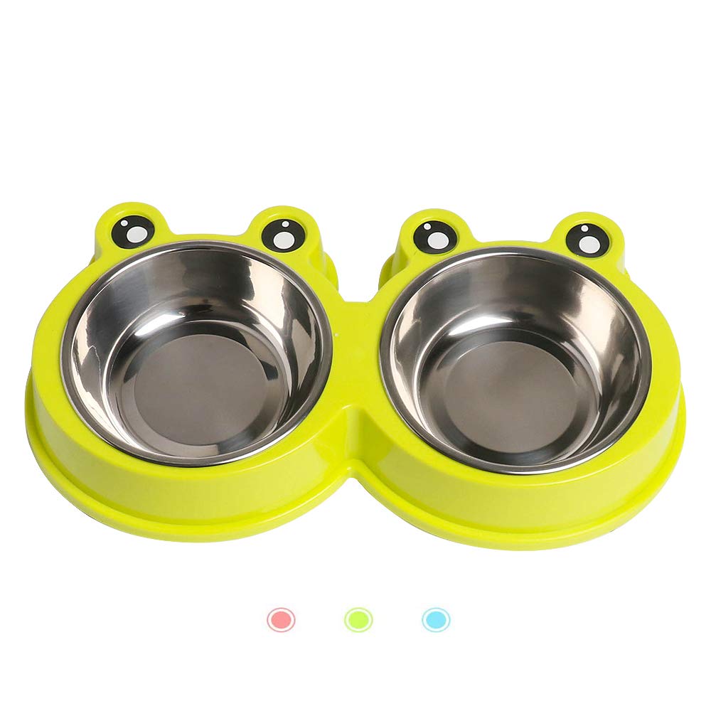 Stainless Steel Non-Slip Double Pet Feeder M91736