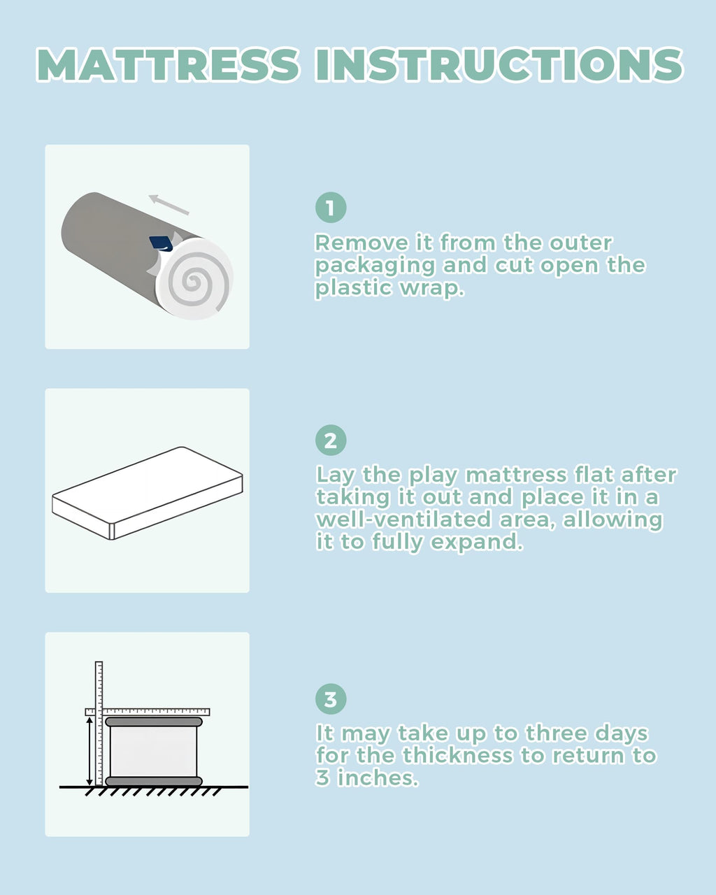 38x26'' Breathable Soft Plush Memory Foam Pack and Play Mattress A9834