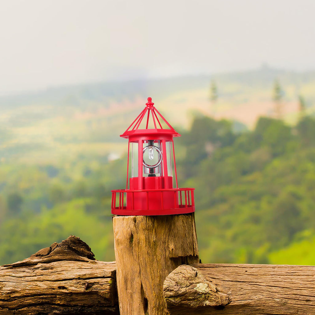 Solar Powered Rotating Lighthouse S702380
