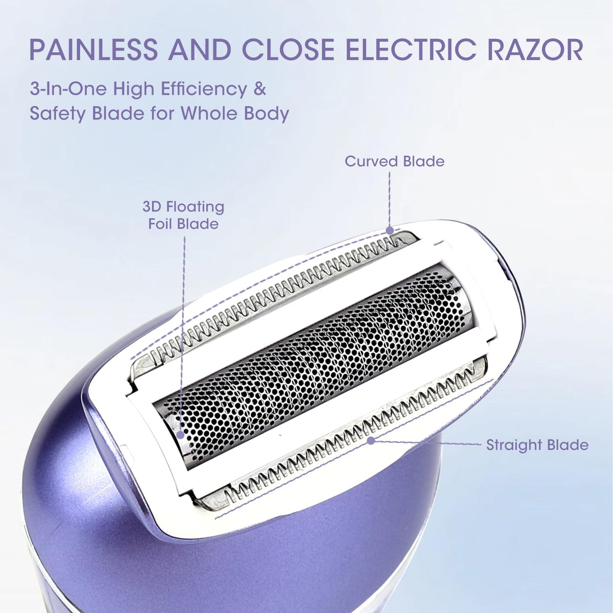 7 in 1 IPX7 Waterproof Electric Shavers Hair Removal Kit N70478