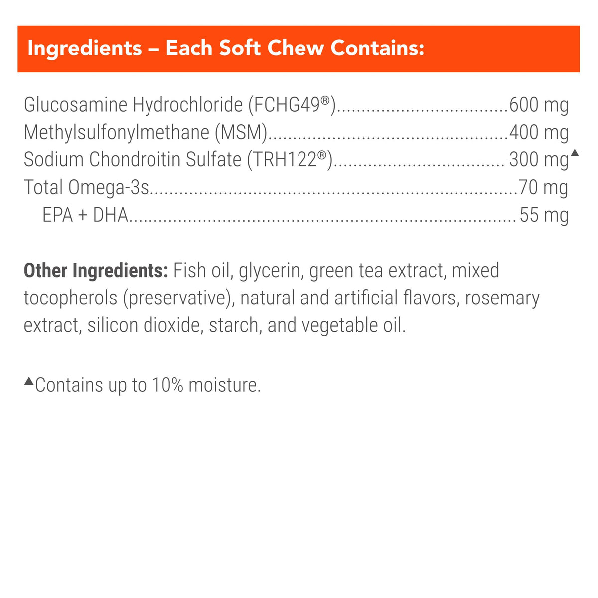 Dog Joint Supplement Soft Chews 60ct Q671338