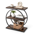 3-Tier Narrow Side Table with Open Storage Shelves Y4449