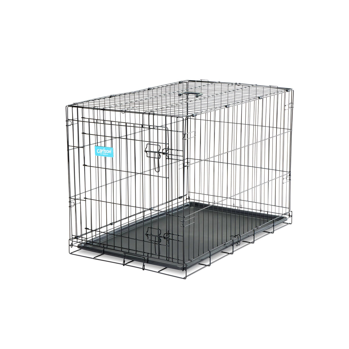 36" Foldable Metal Dog Crate with Removable Tray H3556