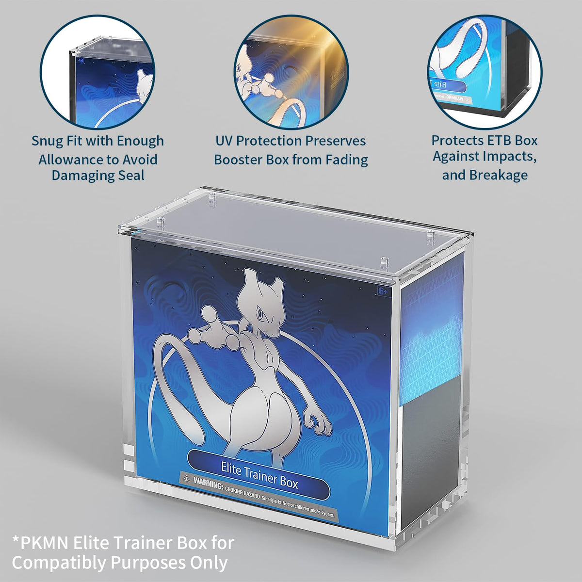 Acrylic Display Case with Sliding Lid, 1 Pack B149935