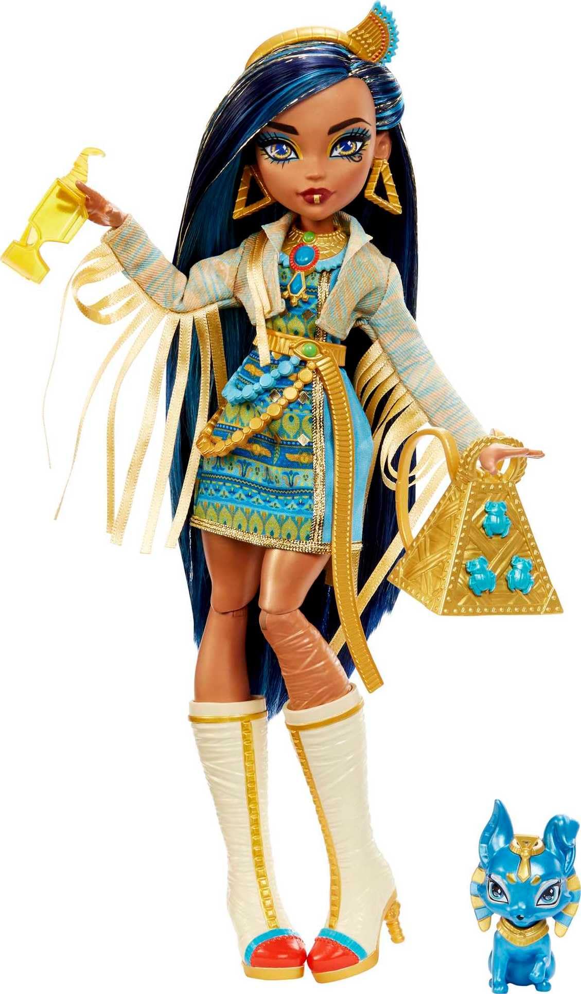 Monster High Doll with Blue Streaked Hair and Fashion Accessories Y290