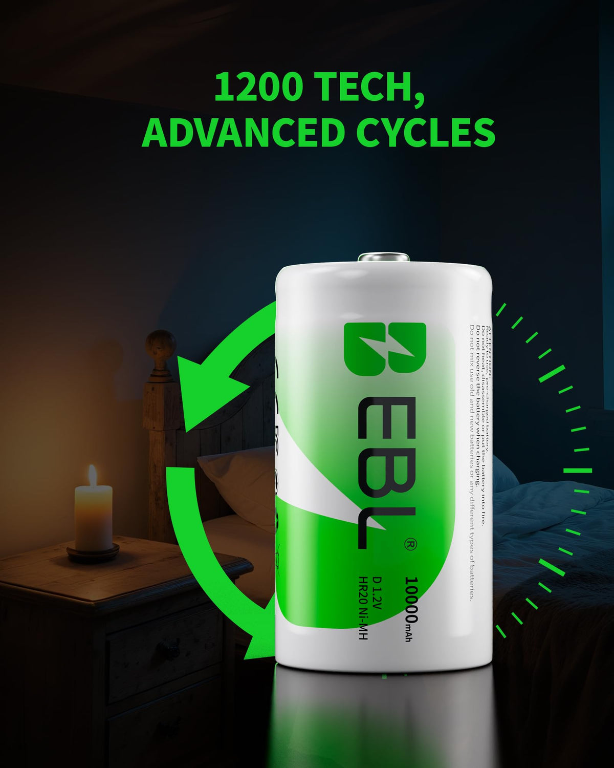 AA AAA C D Rechargeable Battery Charger with 8 PCS Batteries Z6559