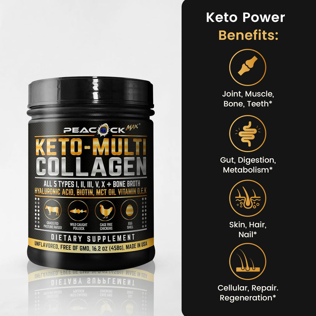 Multi Collagen Protein Powder 16.2 oz Pack of 6 Unflavored L2347