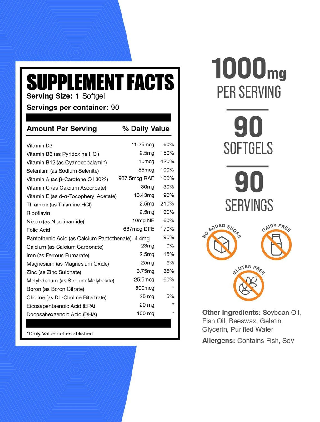 Multivitamin Softgels Gluten Free 90 Count C28426