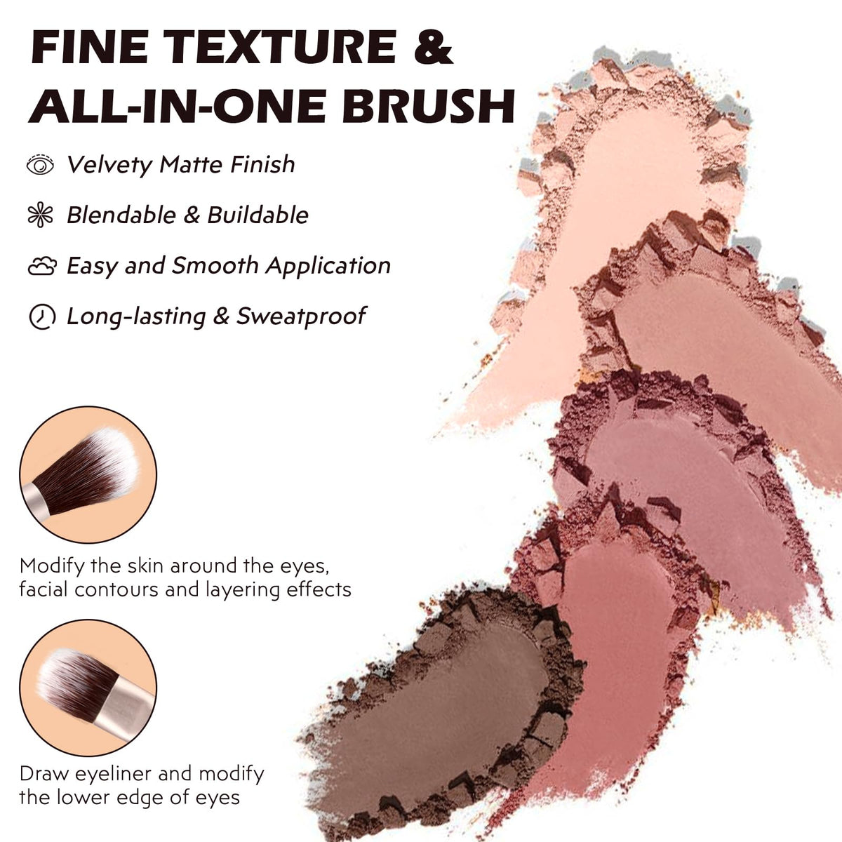 5 Colors Matte Eyeshadow Palette U564212