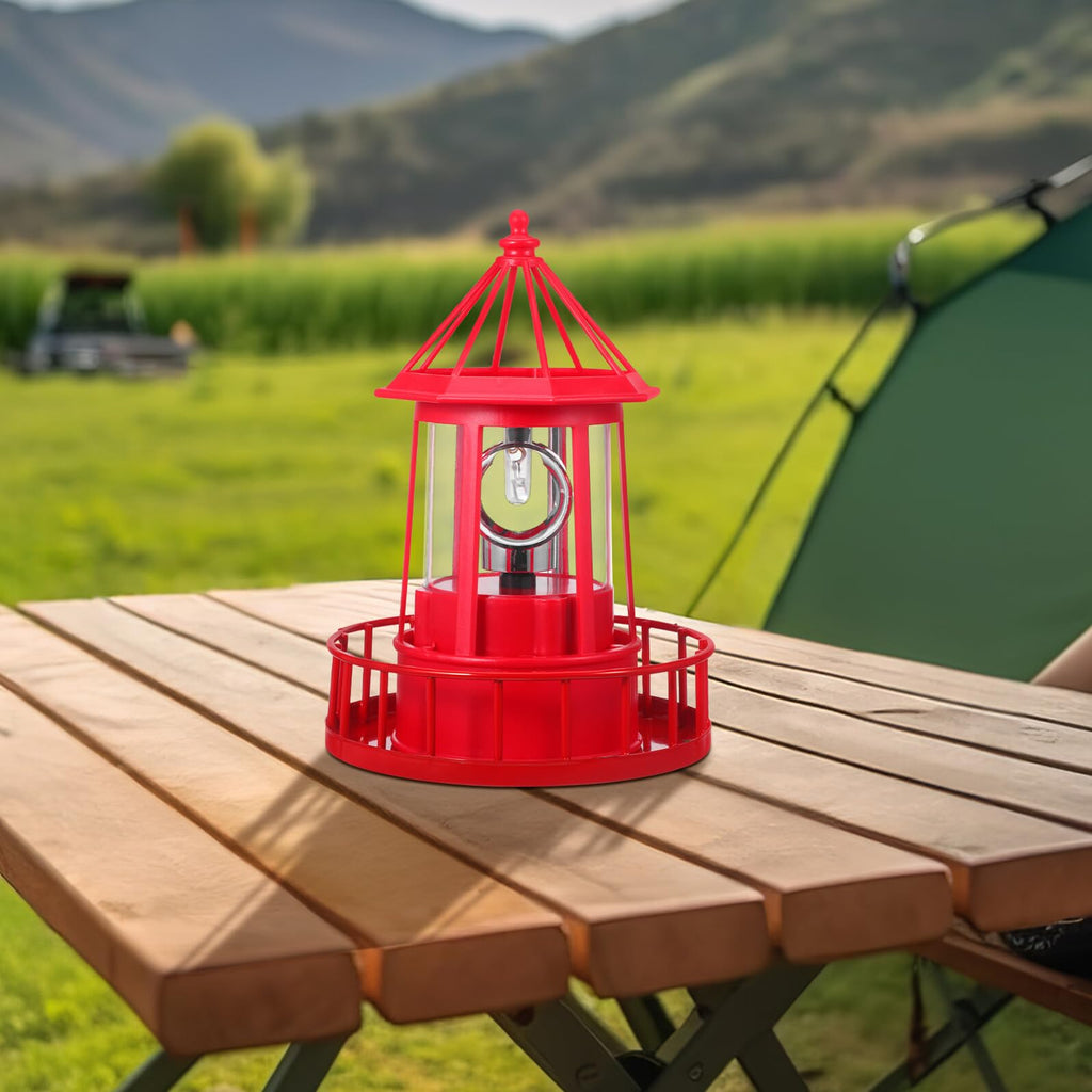Solar Powered Rotating Lighthouse S702380
