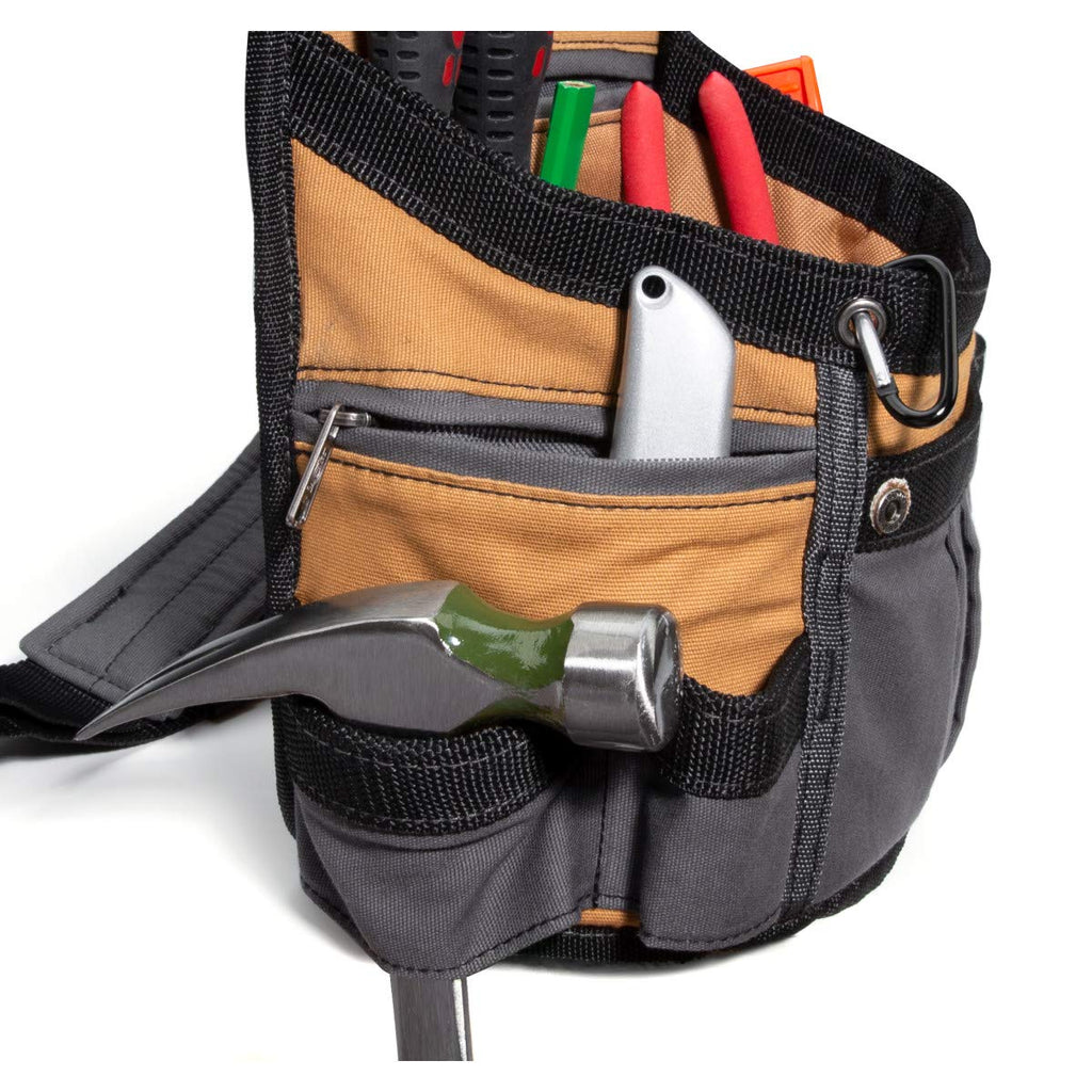 8-Pocket Padded Tool Belt Utility Pouch Adjustable 3-Inch Belt Canvas P5464