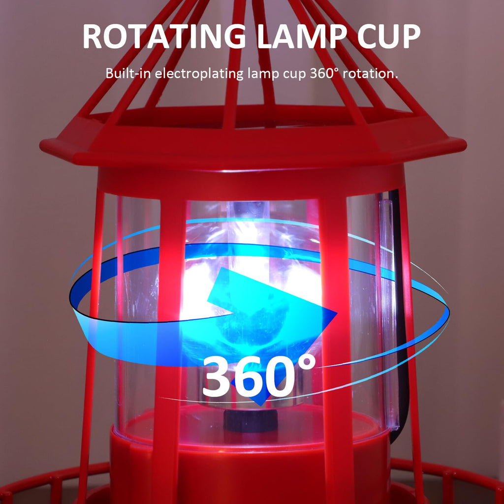 Solar Powered Rotating Lighthouse S702380