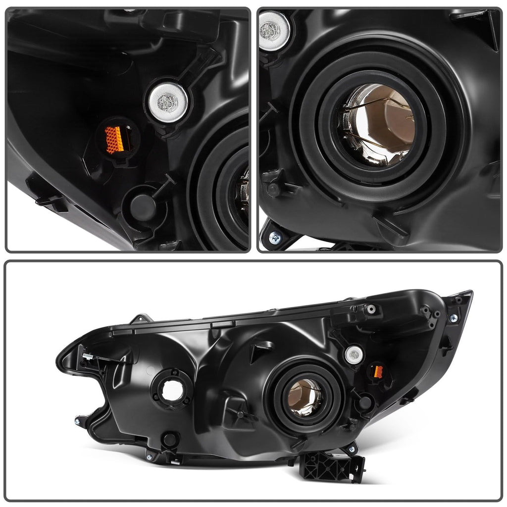 Black Halogen Headlights Assembly B687