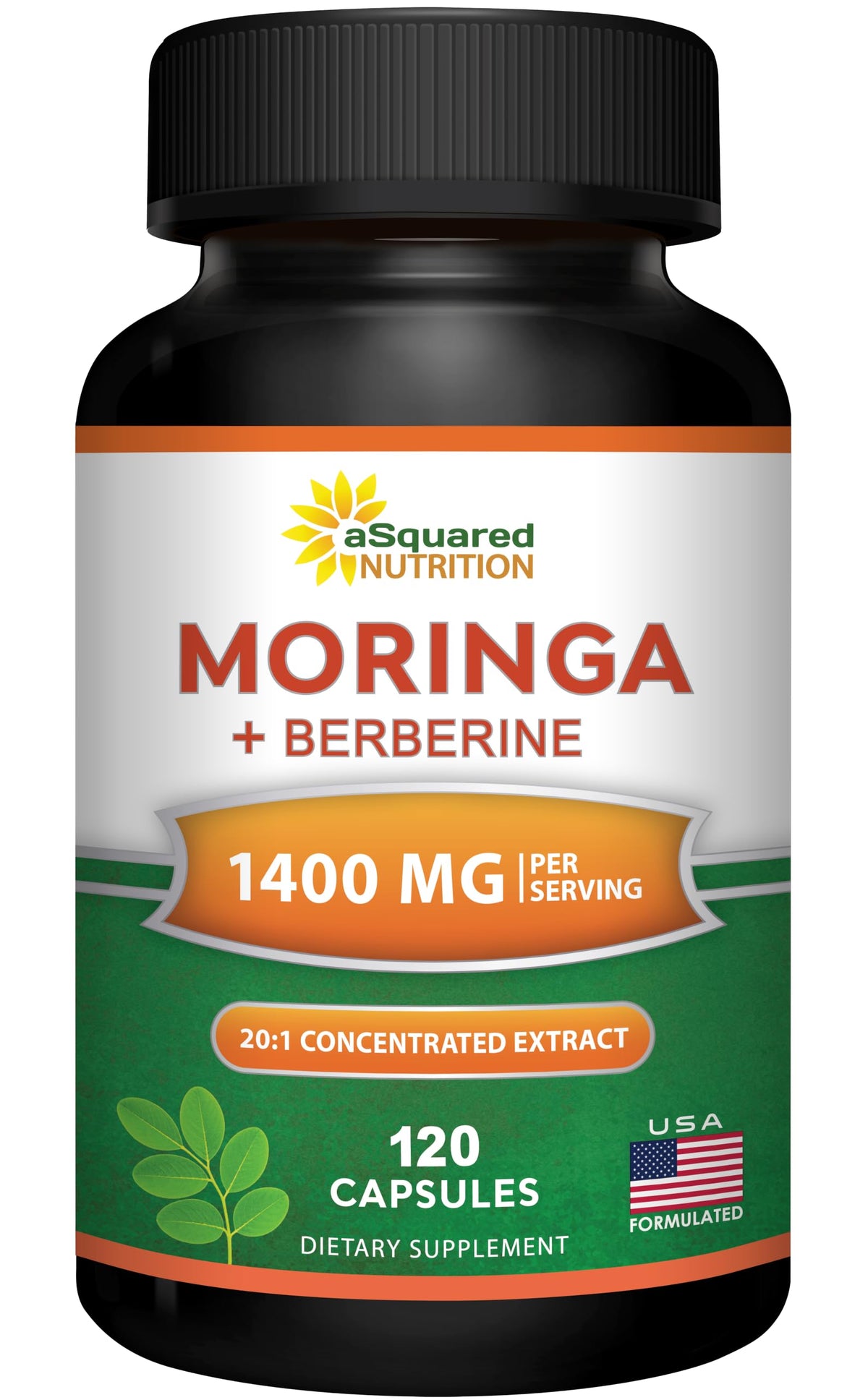 Moringa with Berberine Supplement 120 Capsules H857168
