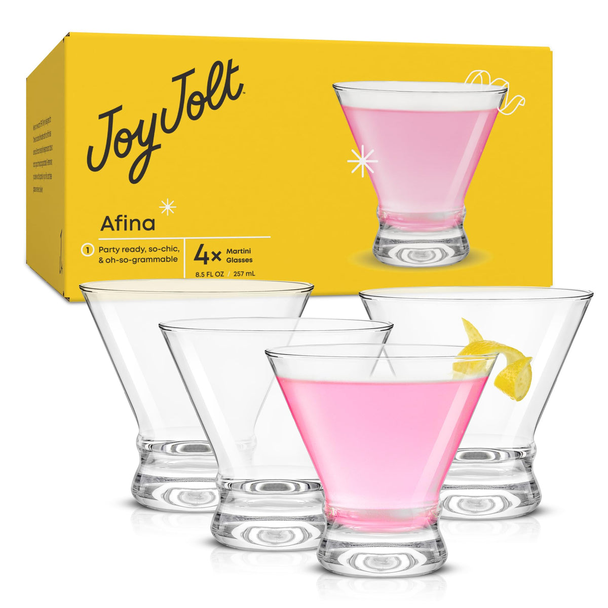 Stemless Martini Glasses Set of 4 T30023